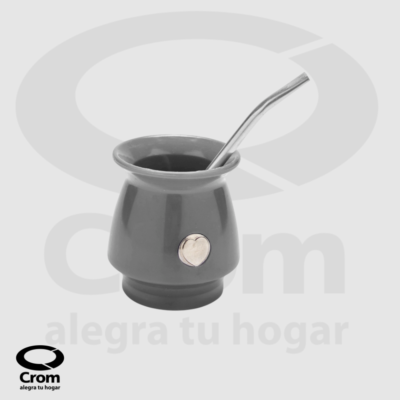 Mate Cedro con Bombilla