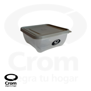 Hermético Cuadrado Plástico 630 ml – Conservación Práctica