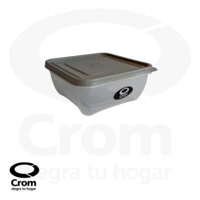 Hermético Cuadrado Plástico 630 ml – Conservación Práctica