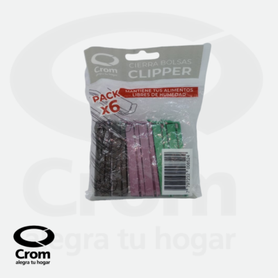 Cierra Bolsas Clipper x6 – cierra bolsas plástico resistente