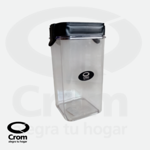 Tarro Clipper Plástico 1450 cc – Cilíndrico con Cierre Seguro